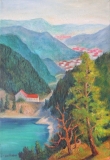 Bergsee und Tal in den Vogesen