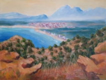 Bucht von Roses, Costa Brava, Acryl auf Leinwand, 40x60 cm